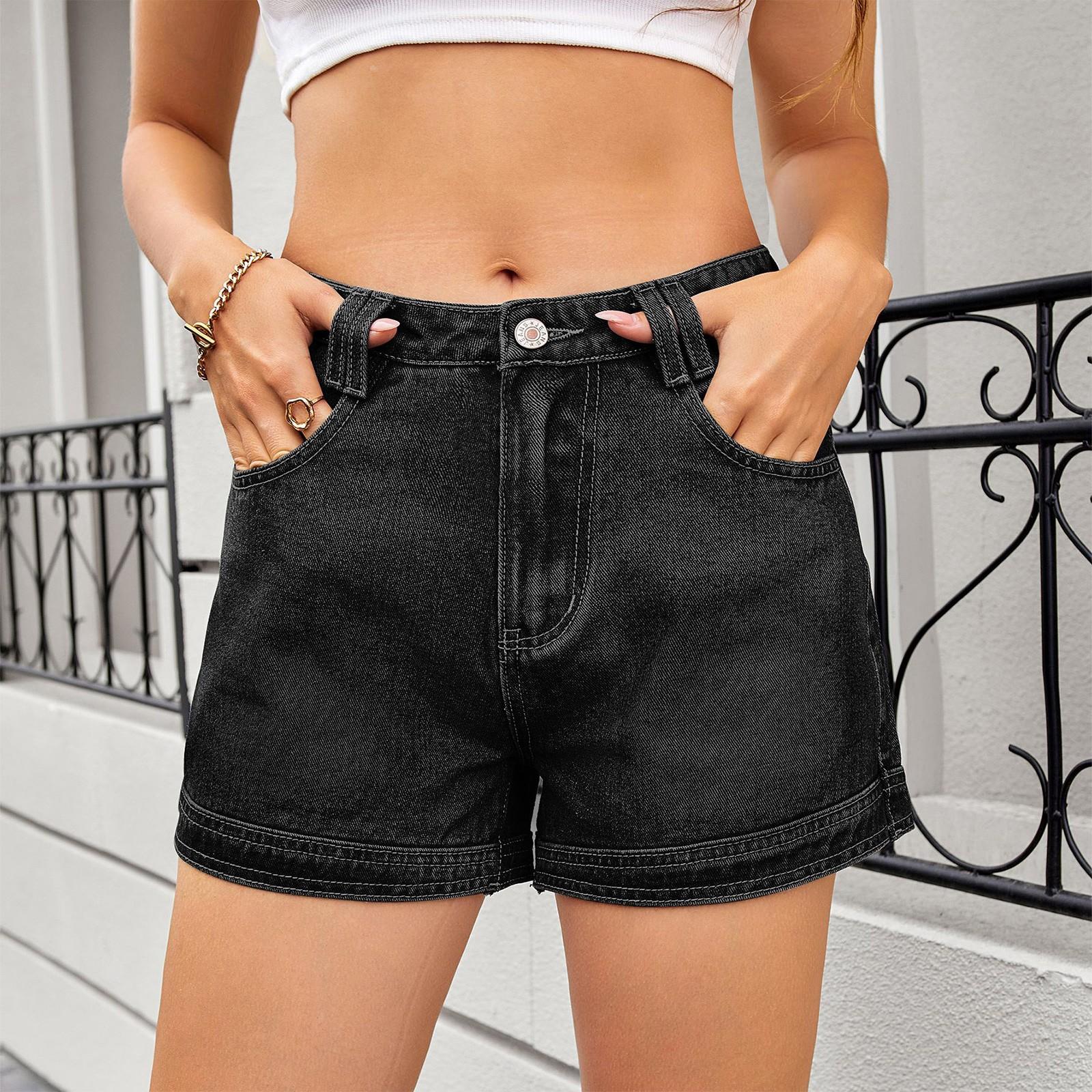 Жіночі Модні Однотонні Джинсові Шорти Кежуал з Кишенями на Ґудзиках L чорний
Жіночі Модні Однотонні Джинсові Шорти Кежуал з Кишенями на Ґудзиках L чорний