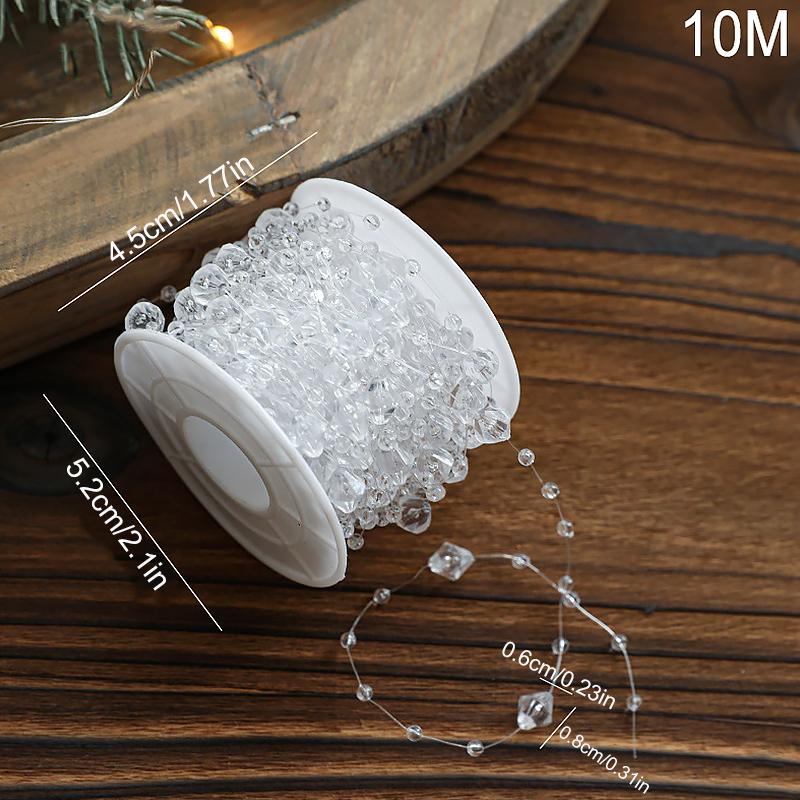 Різдвяний довгий ланцюжок з намистин Елегантні ялинкові прикраси для вечірки Різдвяні прикраси Блискучий прозорий Скандинавський стиль 3/5/10м
Різдвяний довгий ланцюжок з намистин Елегантні ялинкові прикраси для вечірки Різдвяні прикраси Блискучий прозорий Скандинавський стиль 3/5/10м