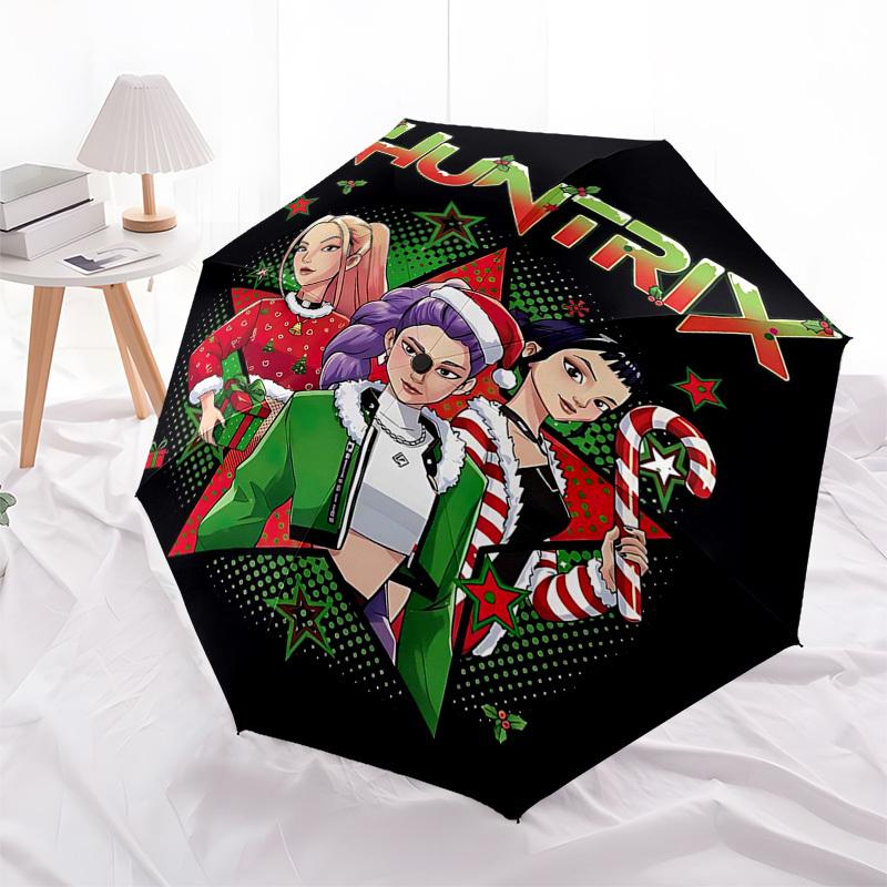 1pc Huntrix Christmas Edition Automatic Opening Closing Umbrella Portable 3-Fold Design, 8-Bone Iron Frame Outdoor Umbrella, Perfect Holiday Gift for
1pc Huntrix Christmas Edition Automatic Opening Closing Umbrella Portable 3-Fold Design, 8-Bone Iron Frame Outdoor Umbrella, Perfect Holiday Gift for