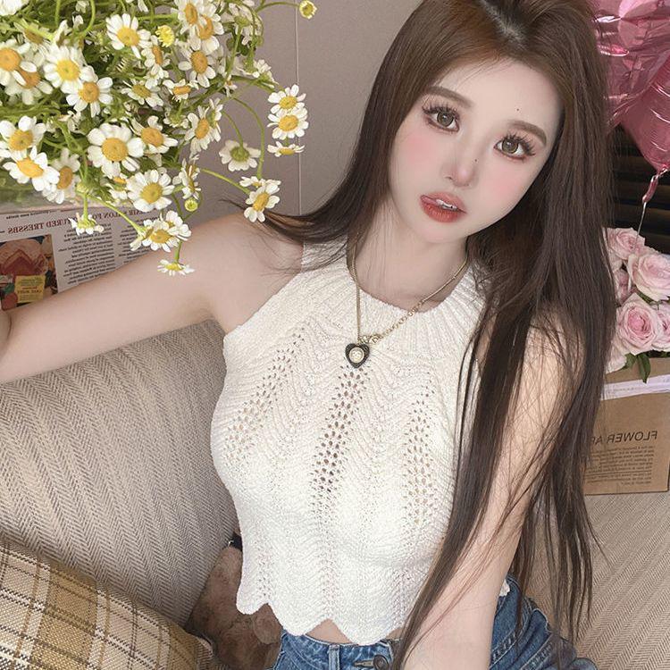 Women s French Knit Spaghetti Strap Tank Top - Summer Super Fairy Style One Size, Recommended for 40kg-65kg
Women s French Knit Spaghetti Strap Tank Top - Summer Super Fairy Style One Size, Recommended for 40kg-65kg