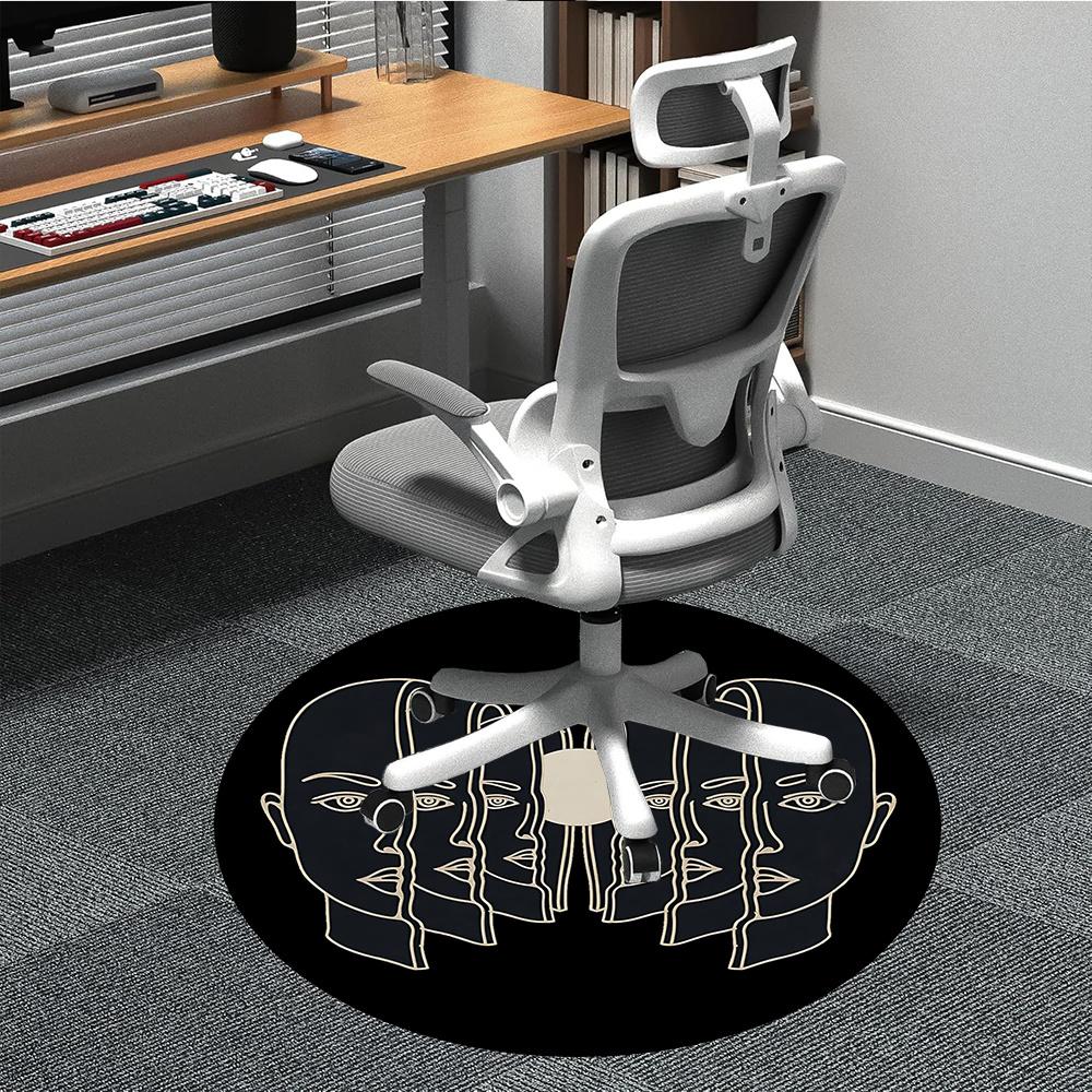 1pc Faces Mask Office Round Area Rug, Indoor Mat Suitable ForOffice, Under Office Chairs Bedroom Living Room Home Decor, Room Decot210 80cm by 80cm
1pc Faces Mask Office Round Area Rug, Indoor Mat Suitable ForOffice, Under Office Chairs Bedroom Living Room Home Decor, Room Decot210 80cm by 80cm