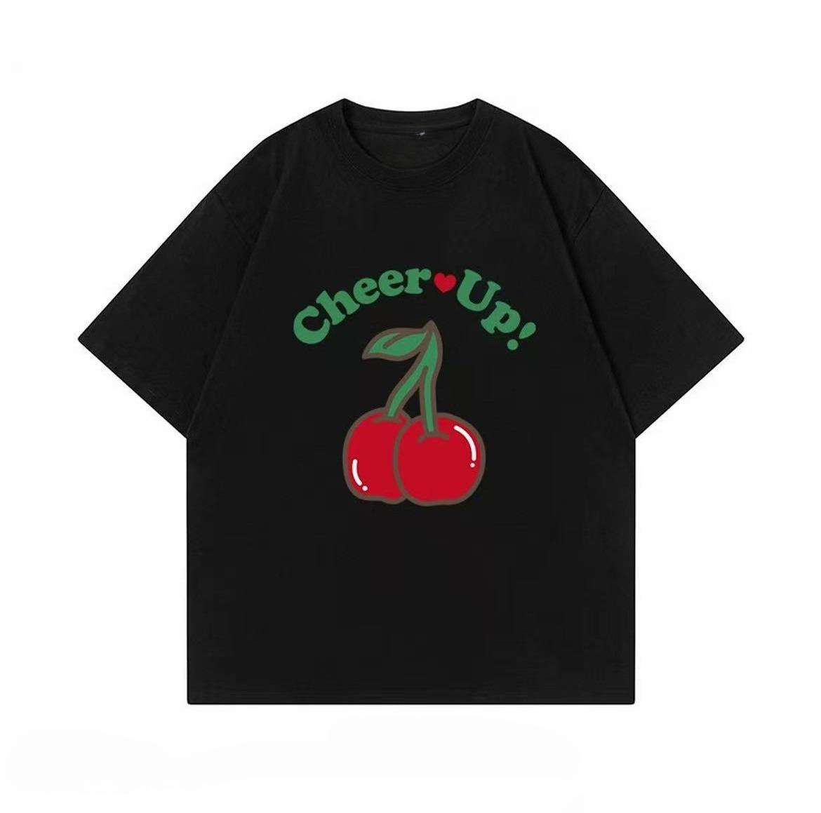 Summer Cheer Up Cherry Print TShirt Women Unisex Oversized Cotton Short Sleeve Tee Harajuku Streetwear Casual Summer Top Tees 4XL
Summer Cheer Up Cherry Print TShirt Women Unisex Oversized Cotton Short Sleeve Tee Harajuku Streetwear Casual Summer Top Tees 4XL