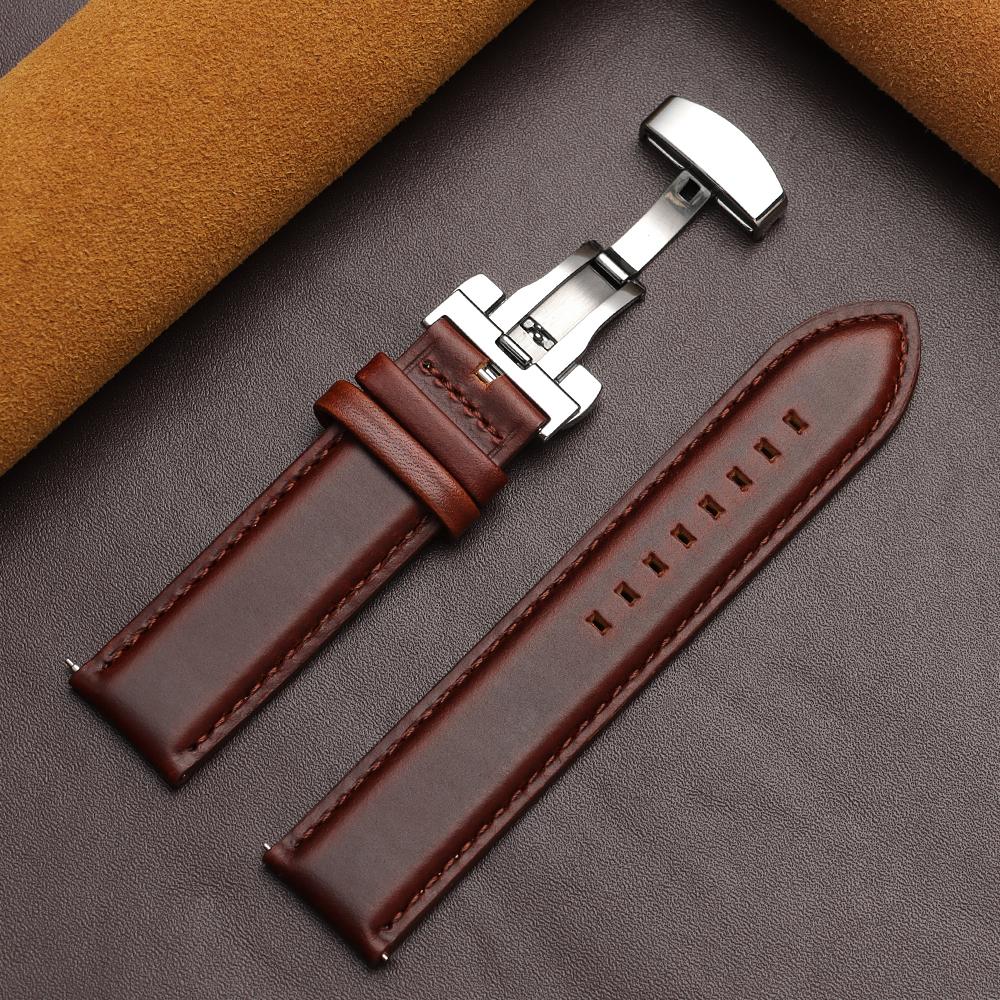 18mm 20mm 22mm Business Genuine Leather Strap Quick Release Band Black Brown Calf Cowhide Men Retro Watchband Butterfly Buckle 18mm
18mm 20mm 22mm Business Genuine Leather Strap Quick Release Band Black Brown Calf Cowhide Men Retro Watchband Butterfly Buckle 18mm