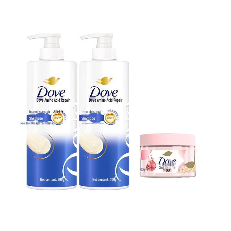 Dove Intensive Repair Shampoo & Body Scrub Set
Dove Intensive Repair Shampoo & Body Scrub Set