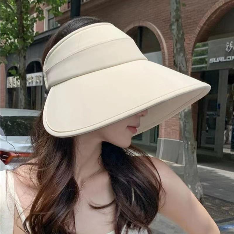 Солнцезащитная шляпа с широкими полями, закрывающая все лицо, женская летняя шляпа от солнца с открытым верхом, для велоспорта, защита от УФ-лучей, солнцезащитная шляпа из ледяного шелка бежевый
Солнцезащитная шляпа с широкими полями, закрывающая все лицо, женская летняя шляпа от солнца с открытым верхом, для велоспорта, защита от УФ-лучей, солнцезащитная шляпа из ледяного шелка бежевый