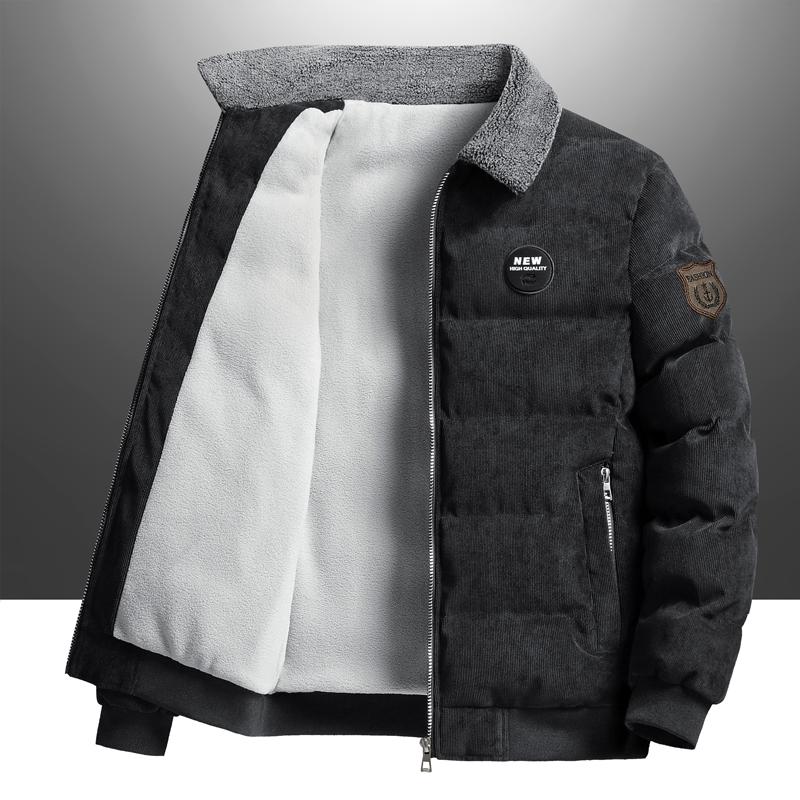 Winter Cotton Coat Thickened Corduroy Plus Velvet Jacket Men s Middle-aged Casual Loose Warm Cotton Coat XXXXXL
Winter Cotton Coat Thickened Corduroy Plus Velvet Jacket Men s Middle-aged Casual Loose Warm Cotton Coat XXXXXL