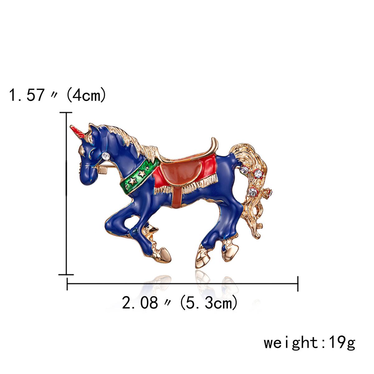 Vintage Blue Enamel Metal Running Horse Brooches For Women Elegant Rhinestone Animal Horse Coat Lapel Pins Casual Party Jewelry
Vintage Blue Enamel Metal Running Horse Brooches For Women Elegant Rhinestone Animal Horse Coat Lapel Pins Casual Party Jewelry