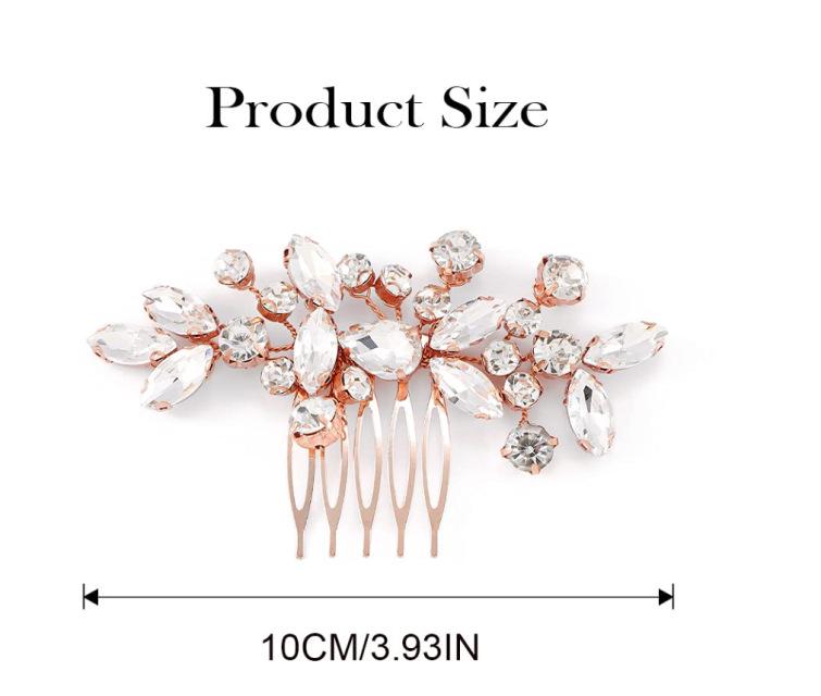 Handmade Marquise Rhinestone Tassel Bridal Comb Hair Accessory for Weddings
Handmade Marquise Rhinestone Tassel Bridal Comb Hair Accessory for Weddings