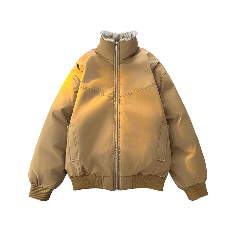 American Retro High Rise Collar Jacket with Plush High Collar Cotton Jacket XXXL
American Retro High Rise Collar Jacket with Plush High Collar Cotton Jacket XXXL