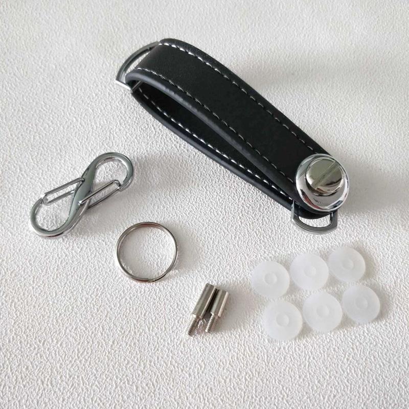 High-Grade Leather Stainless Steel Keychain Car Key Rings Holder Case Small Portable Housekeeper Key Organizer Bag Key Wallet чёрный
High-Grade Leather Stainless Steel Keychain Car Key Rings Holder Case Small Portable Housekeeper Key Organizer Bag Key Wallet чёрный