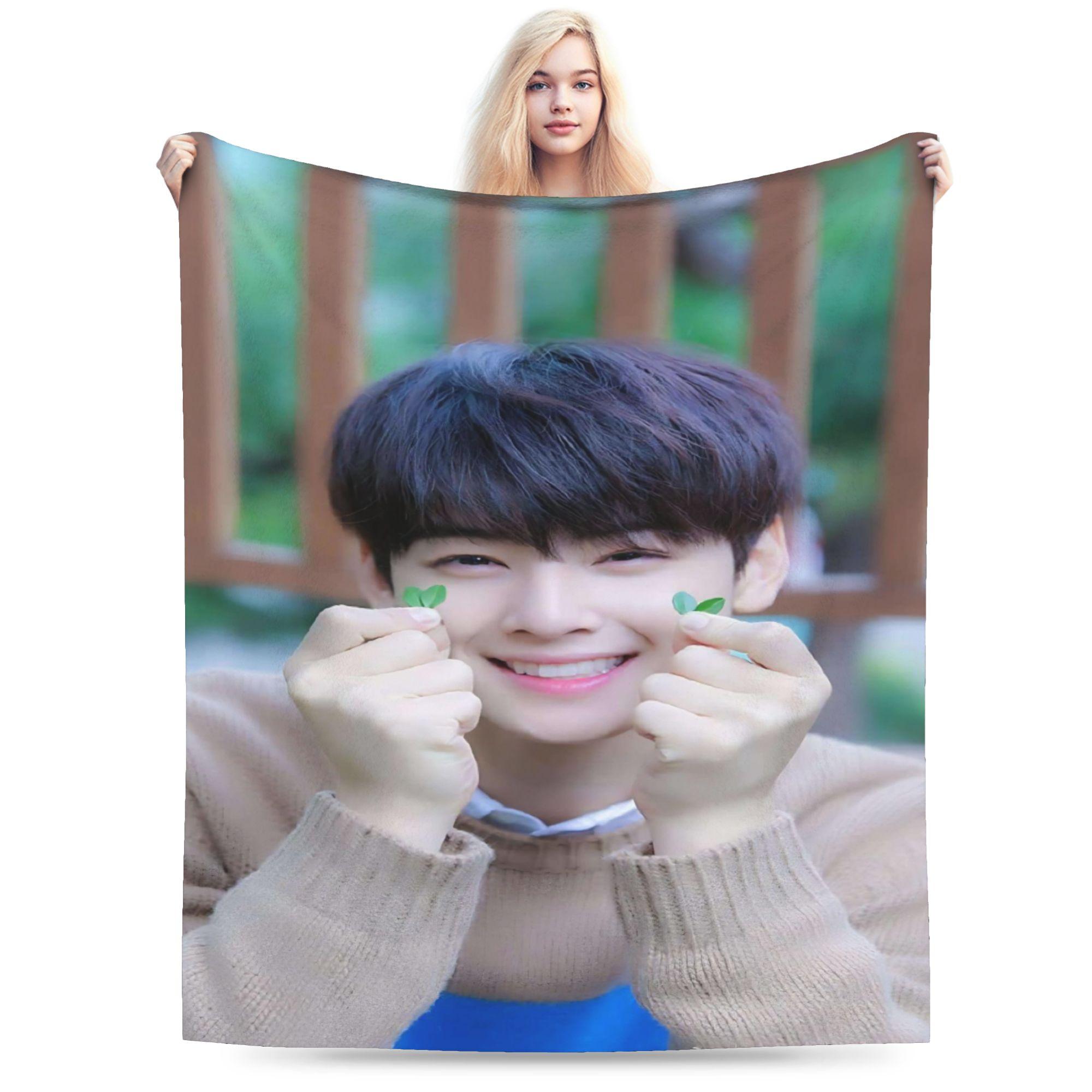 Cha Eun Woo Flannel Blanket Winter Warm Soft Throw Blanket for Child Home Decor Fluffy Bedspread Sofa Bed Cover 75x90cm
Cha Eun Woo Flannel Blanket Winter Warm Soft Throw Blanket for Child Home Decor Fluffy Bedspread Sofa Bed Cover 75x90cm