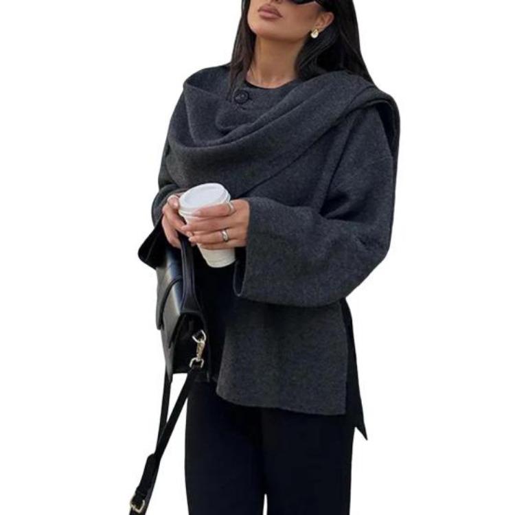 Women Long Sleeve Cardigan Coat with Scarf Shawl V Neck Loose Short Jacket Solid Color Daily Commuting Spring Fall Outerwear S
Women Long Sleeve Cardigan Coat with Scarf Shawl V Neck Loose Short Jacket Solid Color Daily Commuting Spring Fall Outerwear S