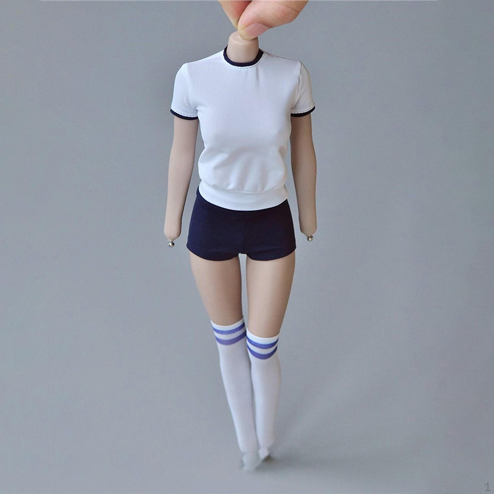 Женская кукольная одежда 1/6 с короткими рукавами и шортами для 12-дюймовых фигурок White Blue Tight fit
Женская кукольная одежда 1/6 с короткими рукавами и шортами для 12-дюймовых фигурок White Blue Tight fit