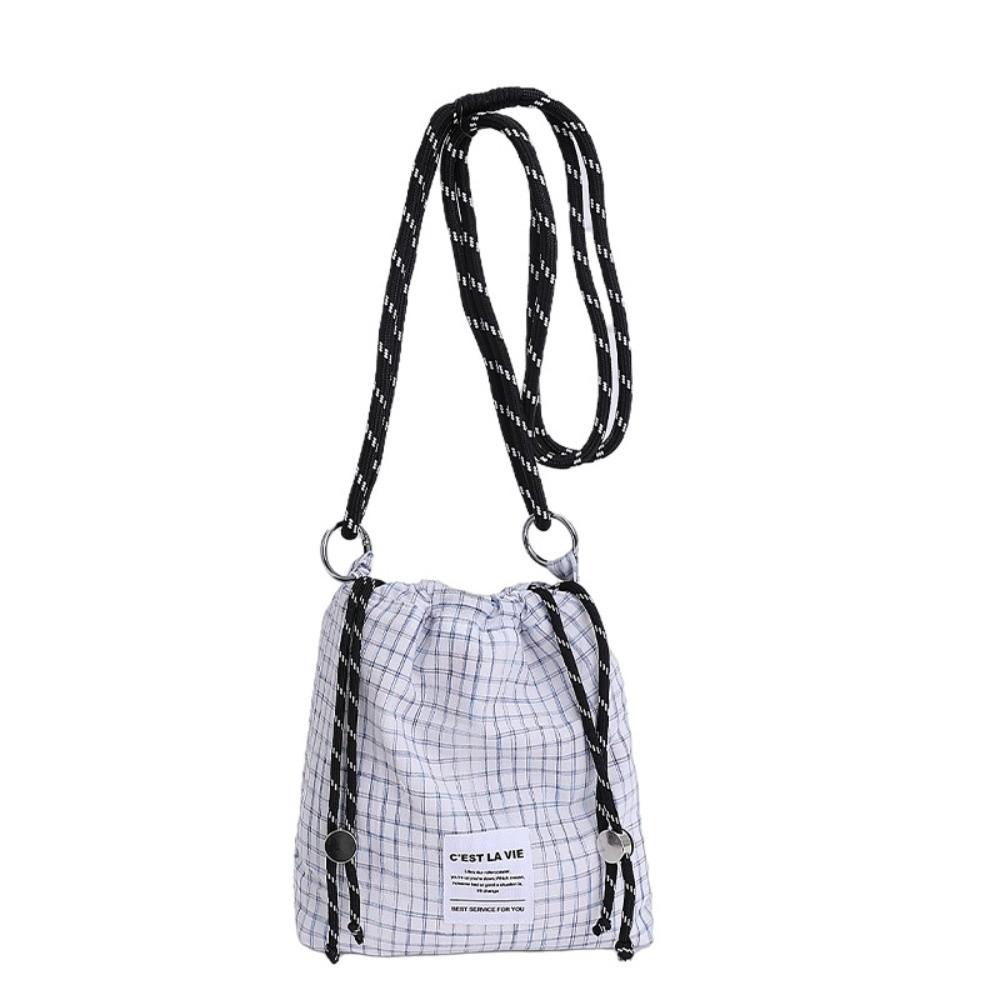 Plaid Nylon Crossbody Bag Korean Women s Handbags Fashion Drawstring Bucket Bag Sports белый
Plaid Nylon Crossbody Bag Korean Women s Handbags Fashion Drawstring Bucket Bag Sports белый