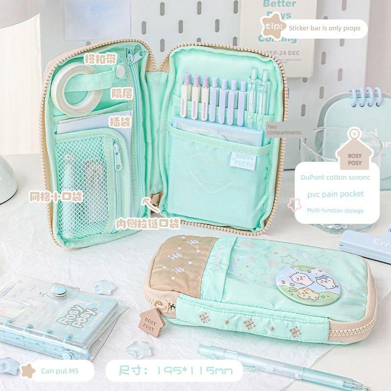 Rosyposy Soft Set Pencil Case Good-looking Ins Style Junior High School Girls 2025 New Arrival Large Capacity Cartoon Backpack Pencil Box Green coffee-Peppermint latte
Rosyposy Soft Set Pencil Case Good-looking Ins Style Junior High School Girls 2025 New Arrival Large Capacity Cartoon Backpack Pencil Box Green coffee-Peppermint latte
