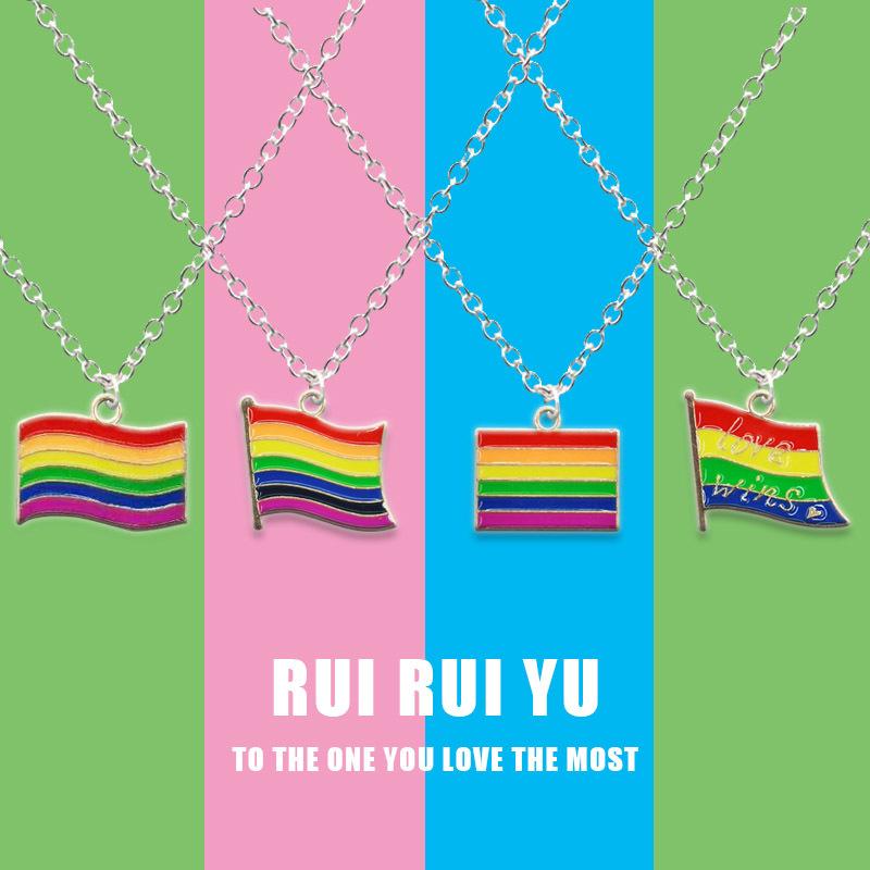 RUI RUI YU Радужный флаг Ожерелье Кулон Ожерелье Для женщин Мужчины Подруга Пара Любовник Ювелирный подарок
RUI RUI YU Радужный флаг Ожерелье Кулон Ожерелье Для женщин Мужчины Подруга Пара Любовник Ювелирный подарок
