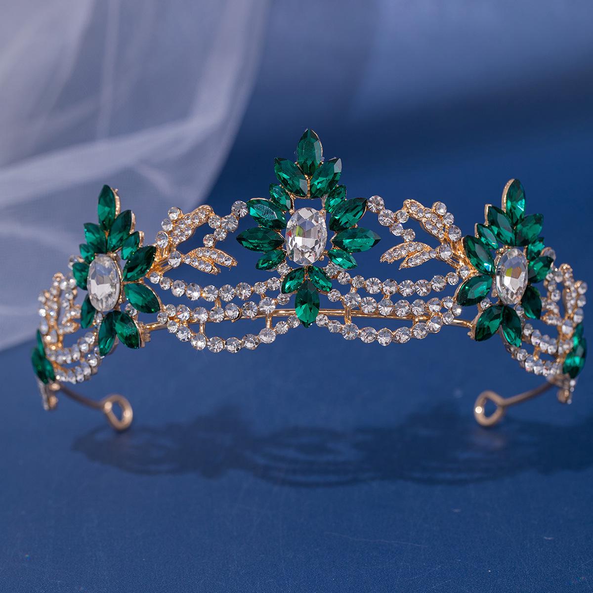 Барокова весільна корона для волосся з кришталевими стразами: Європейські та американські весільні та вечірні аксесуари
Барокова весільна корона для волосся з кришталевими стразами: Європейські та американські весільні та вечірні аксесуари