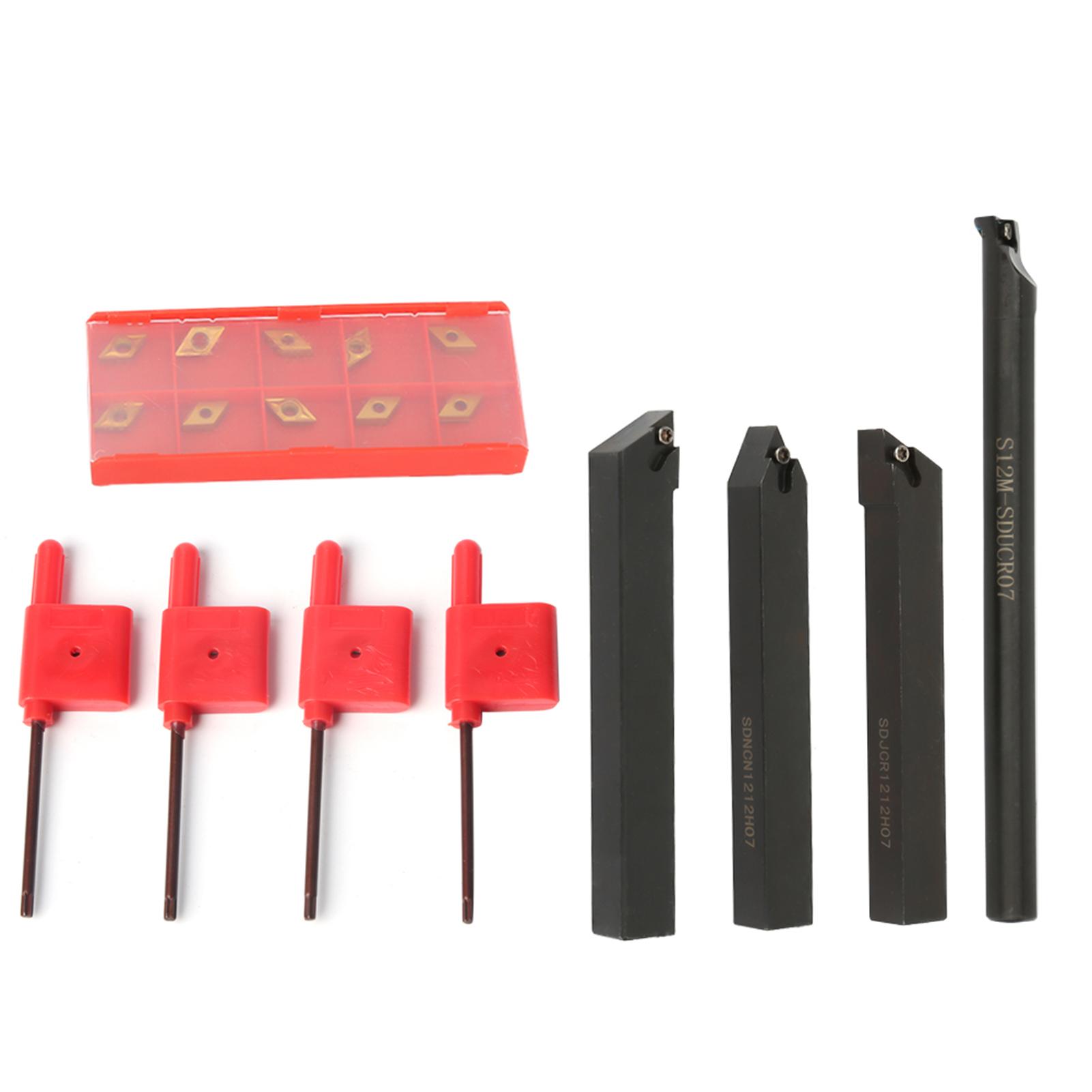 10pcs DCMT070204 Carbide Inserts Blades 4Pcs 12mm Straight Shank Boring Bar 4Pcs Wrench
10pcs DCMT070204 Carbide Inserts Blades 4Pcs 12mm Straight Shank Boring Bar 4Pcs Wrench