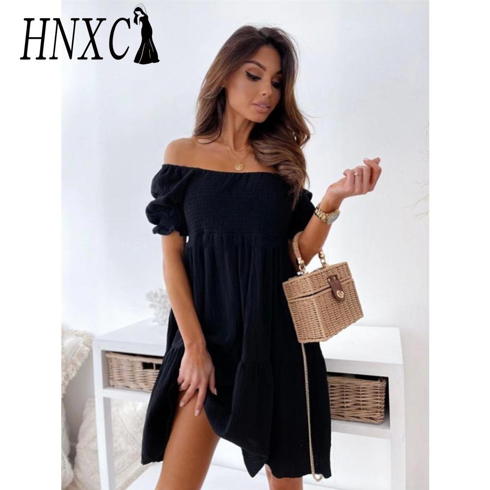 HNXC Сексуальное платье с разрезом на шее Женское Летнее Плиссированное с пышными рукавами и открытой спиной Вечерние Пляжные платья Женское Элегантное Однотонное Платье до колен XL чёрный
HNXC Сексуальное платье с разрезом на шее Женское Летнее Плиссированное с пышными рукавами и открытой спиной Вечерние Пляжные платья Женское Элегантное Однотонное Платье до колен XL чёрный