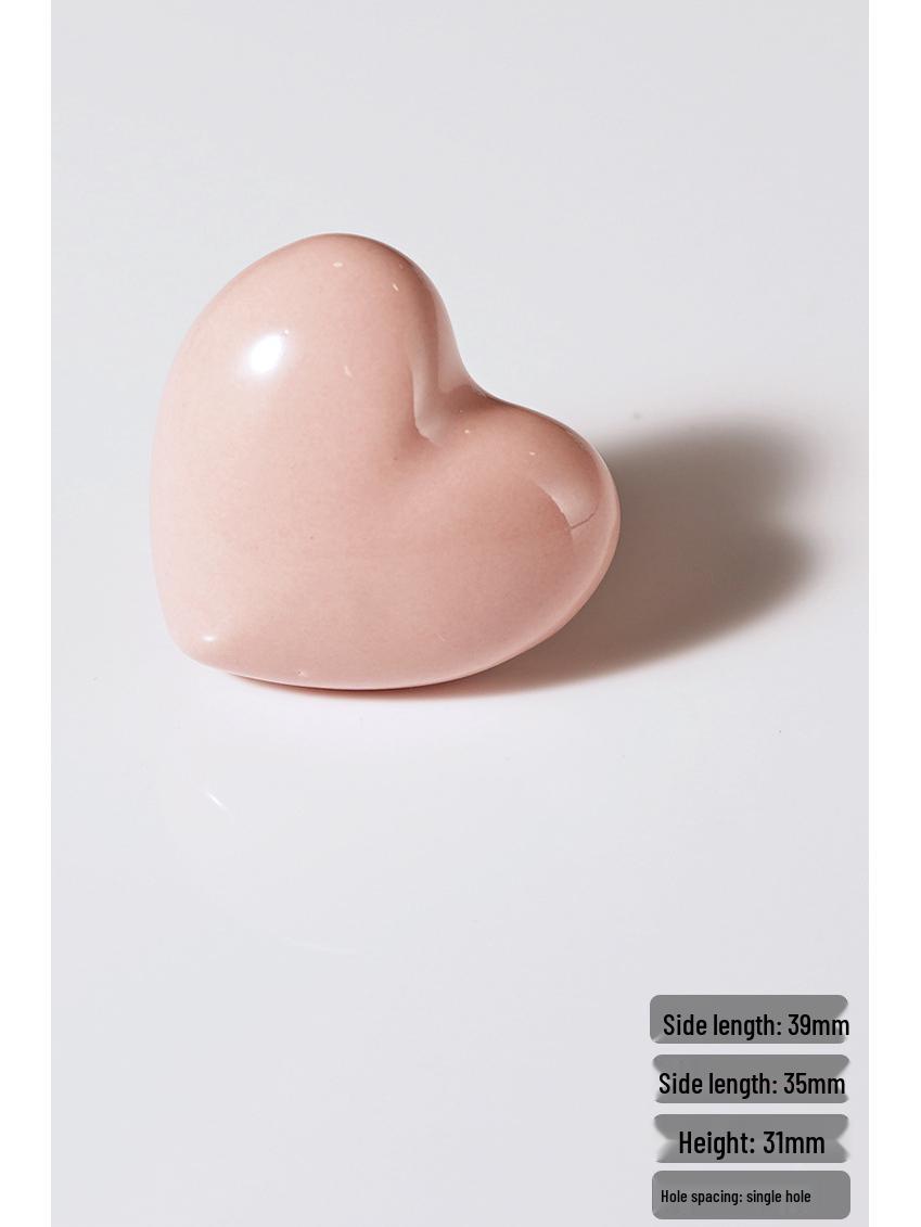 Разноцветные керамические ручки в форме сердца для детских комнат, для ящиков и шкафов светло-розовый
Разноцветные керамические ручки в форме сердца для детских комнат, для ящиков и шкафов светло-розовый