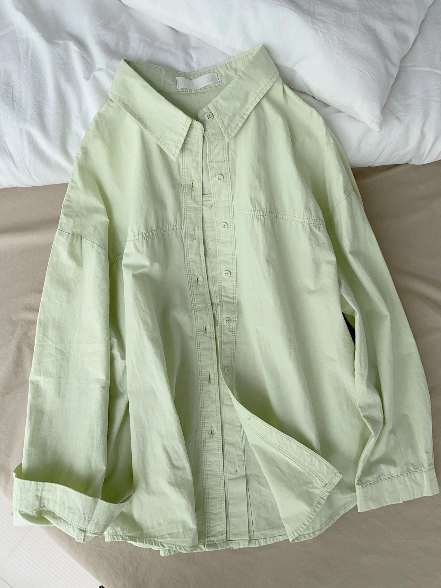 Women s 100% Cotton Green Long Sleeve Shirt with Sun Protection - Light Luxury, Loose Fit, Spring 2026 Collection. XL (130-150 jin)
Women s 100% Cotton Green Long Sleeve Shirt with Sun Protection - Light Luxury, Loose Fit, Spring 2026 Collection. XL (130-150 jin)
