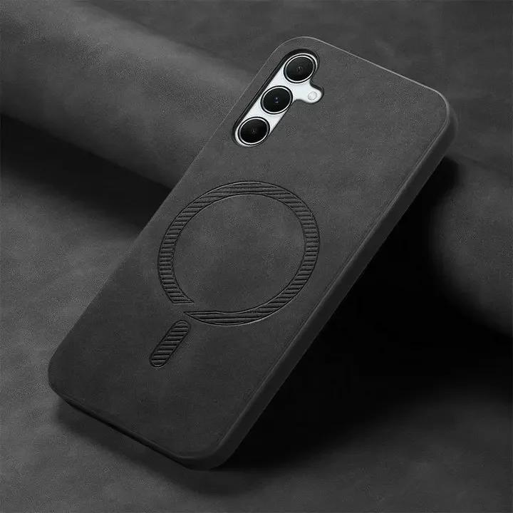 Кожаный чехол Magsafe для Samsung Galaxy A55 A35 A15 A16 A54 A34 5G 2024 Роскошный чехол Magnet Funda Phone A 55 54 34 35 Coque A16 4G чёрный
Кожаный чехол Magsafe для Samsung Galaxy A55 A35 A15 A16 A54 A34 5G 2024 Роскошный чехол Magnet Funda Phone A 55 54 34 35 Coque A16 4G чёрный