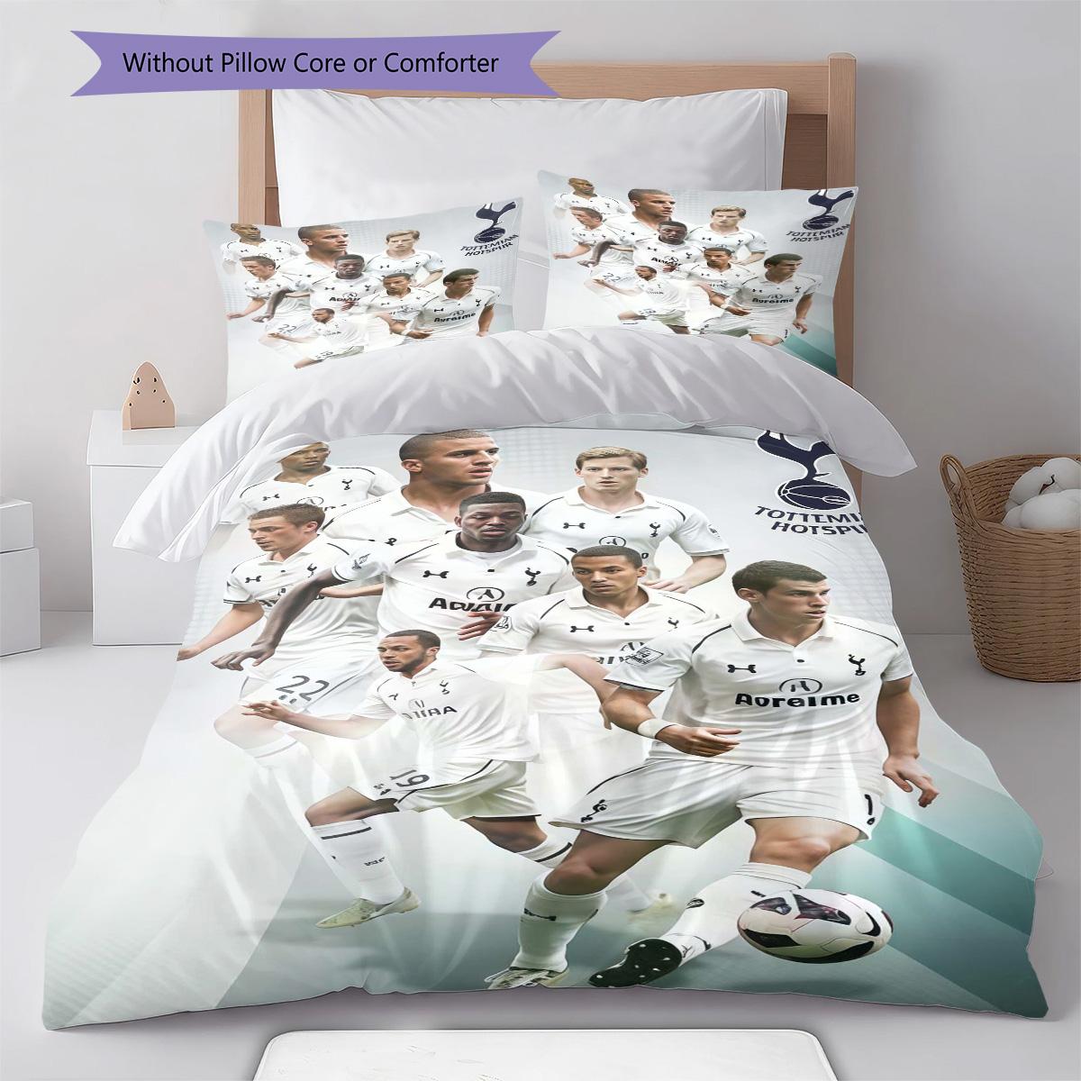 Spurs poster Bedding Quilt Set Quilt Cover Pillowcase Home Decoration Birthday Gift (1 * duvet cover + 2 * pillowcase, without core) 135x200cm
Spurs poster Bedding Quilt Set Quilt Cover Pillowcase Home Decoration Birthday Gift (1 * duvet cover + 2 * pillowcase, without core) 135x200cm