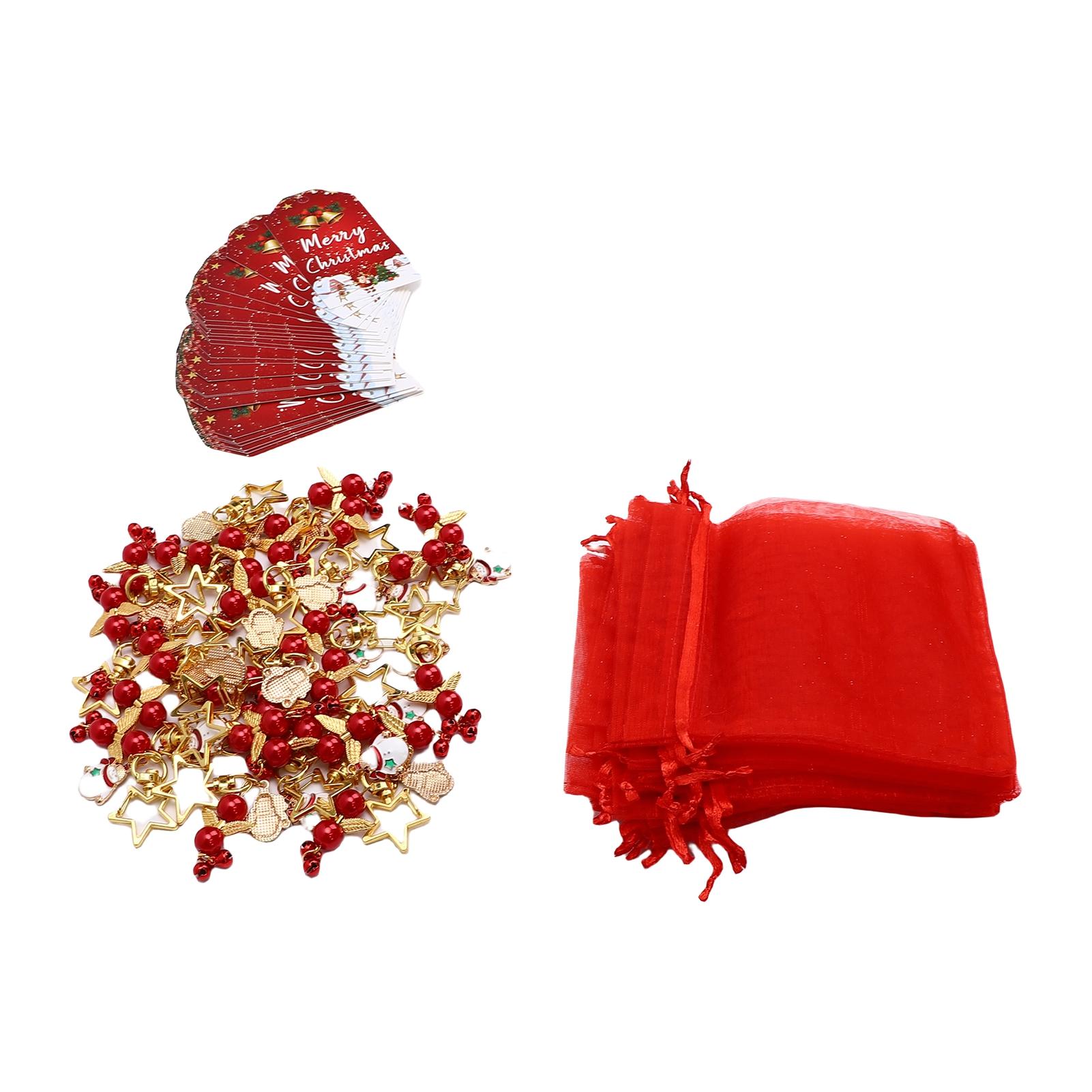 24pcs Keyrings with Organza Bags Red Xmas Keychain Party Favor Set for Souvenirs Presents Aesthetic Accessories
24pcs Keyrings with Organza Bags Red Xmas Keychain Party Favor Set for Souvenirs Presents Aesthetic Accessories