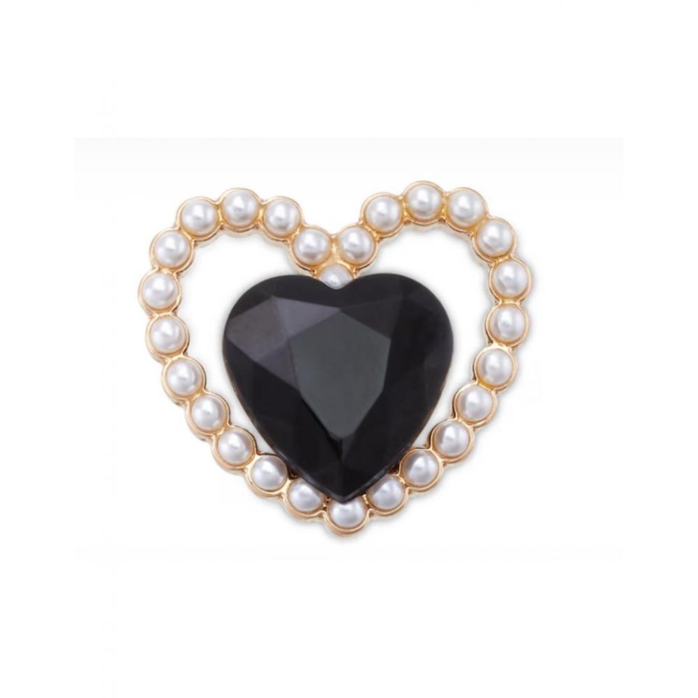 Crocs Black Gem Pearl Heart Zibbitz Charm 10014298 shuffle 
Crocs Black Gem Pearl Heart Zibbitz Charm 10014298 shuffle