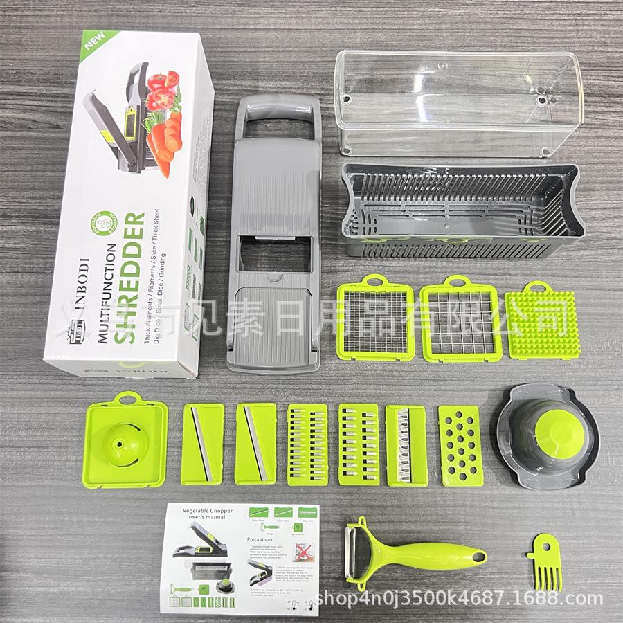 Multifunctional Vegetable Cutter & Transparent Storage Box Slicer Dicer for Salads
Multifunctional Vegetable Cutter & Transparent Storage Box Slicer Dicer for Salads