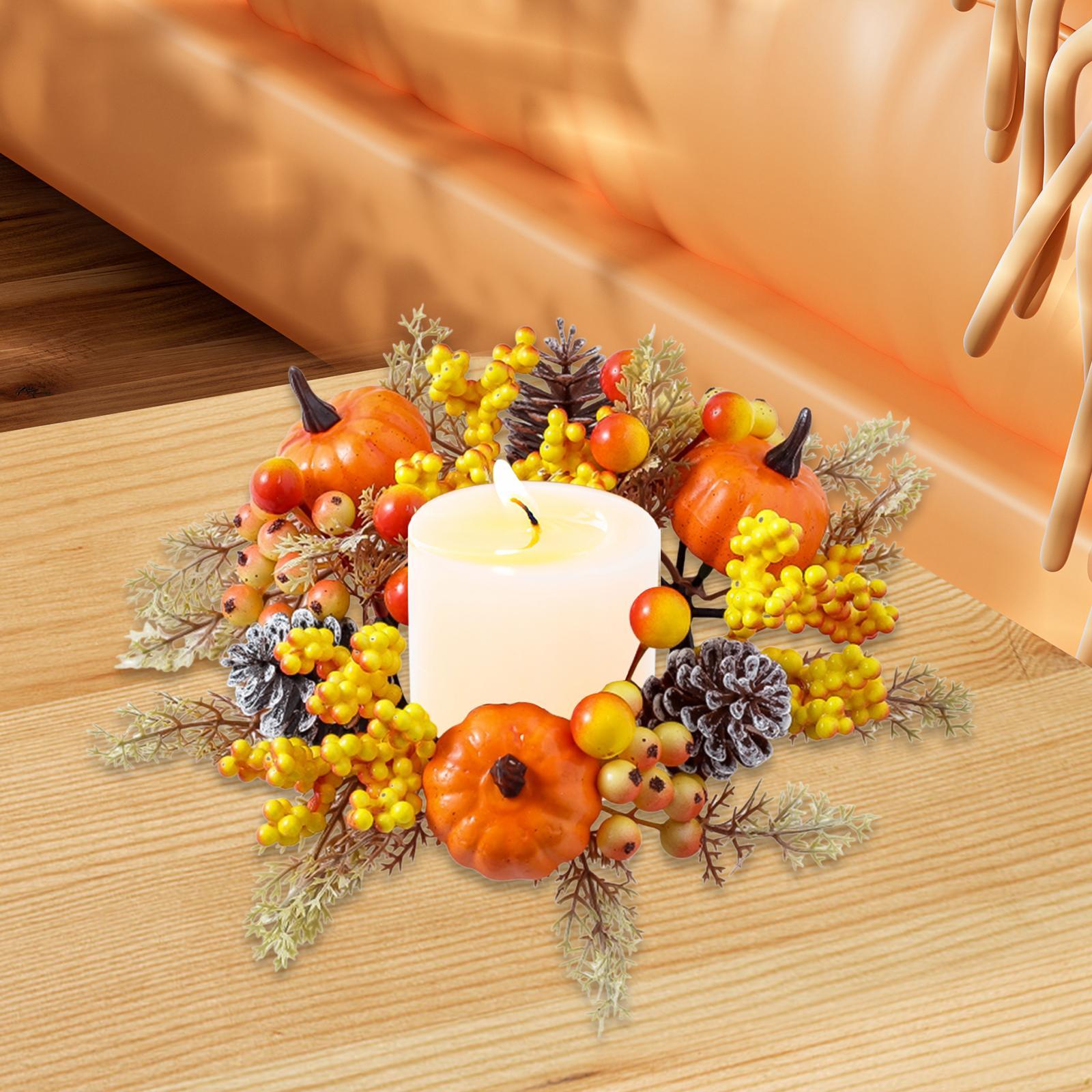 Candle Ring Artificial Wreath Pumpkin Decorative Home Decor Centerpieces Harvest Wreath Farmhouse Holiday Tabletop Living Room різнокольоровий
Candle Ring Artificial Wreath Pumpkin Decorative Home Decor Centerpieces Harvest Wreath Farmhouse Holiday Tabletop Living Room різнокольоровий
