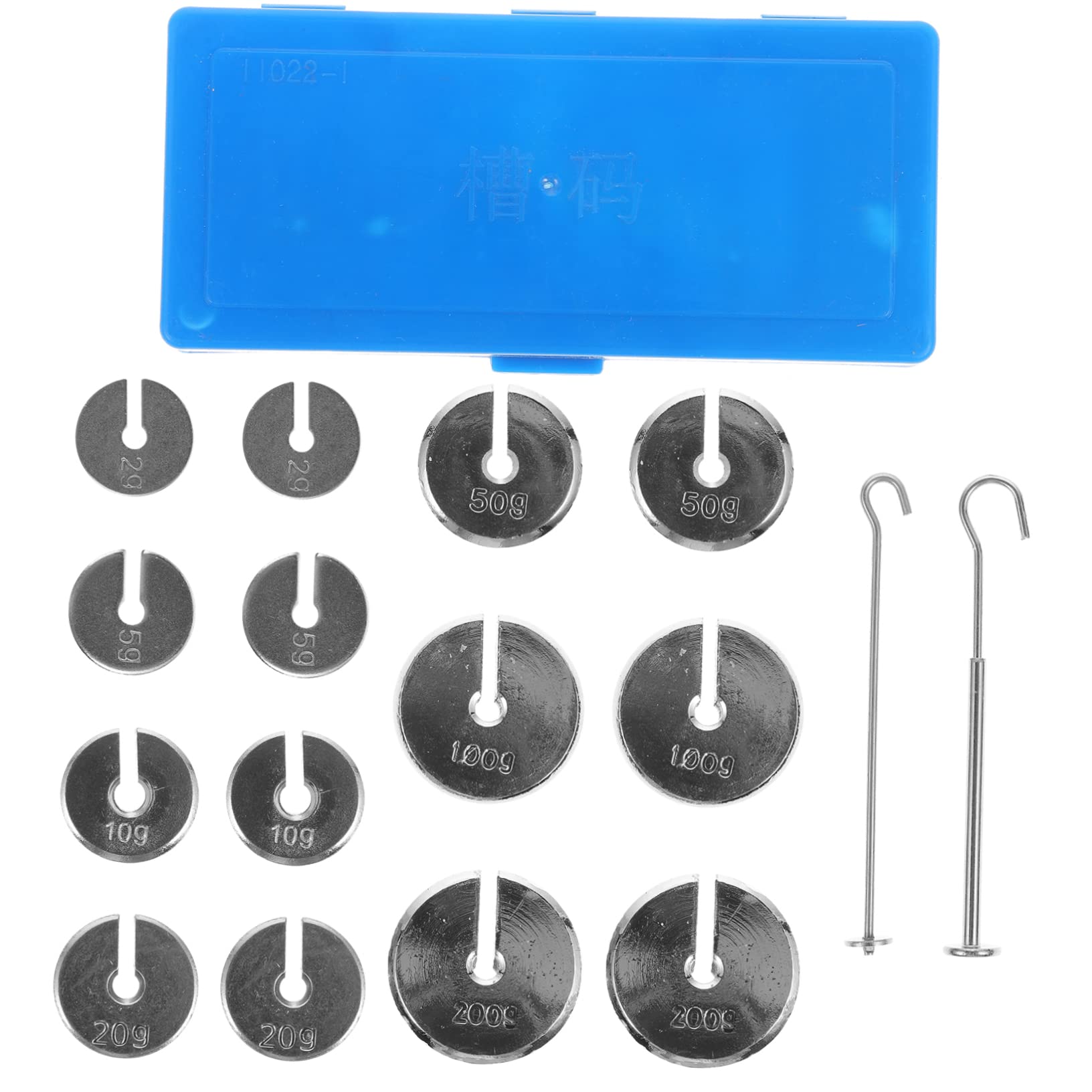 Mipcase Slotted Weight Set, 900g, Steel, with 2 Hangers, Metal, for High School Physics Experiments, Mechanics Experiments, Science Experiments, Educa
Mipcase Slotted Weight Set, 900g, Steel, with 2 Hangers, Metal, for High School Physics Experiments, Mechanics Experiments, Science Experiments, Educa