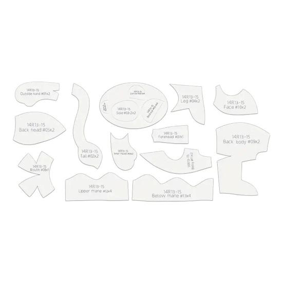 13 шт./комплект выкроек для шитья льва для начинающих выкройка для шитья мягкой игрушки с шаблонами многоразовый набор линеек для квилтинга 10
13 шт./комплект выкроек для шитья льва для начинающих выкройка для шитья мягкой игрушки с шаблонами многоразовый набор линеек для квилтинга 10