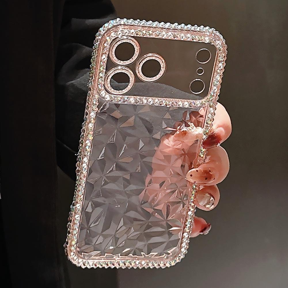 Cute 3D Rhinestone Diamond Pattern Phone Case For iPhone 17 Air 16 15 14 13 12 11 Pro Max Shockproof Soft TPU Cover girl gift iPhone 11
Cute 3D Rhinestone Diamond Pattern Phone Case For iPhone 17 Air 16 15 14 13 12 11 Pro Max Shockproof Soft TPU Cover girl gift iPhone 11