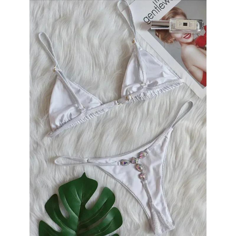 2025 Блискуче стразове діамантове бікіні Жіночий купальник Жіночий купальний костюм Комплект бікіні з двох частин Халтер Металеві ланцюжки Купальний костюм M
2025 Блискуче стразове діамантове бікіні Жіночий купальник Жіночий купальний костюм Комплект бікіні з двох частин Халтер Металеві ланцюжки Купальний костюм M