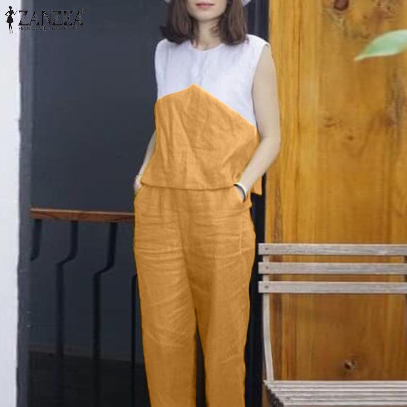 ZANZEA Летняя одежда Женские майки и брюки Повседневный комплект из двух предметов
ZANZEA Летняя одежда Женские майки и брюки Повседневный комплект из двух предметов