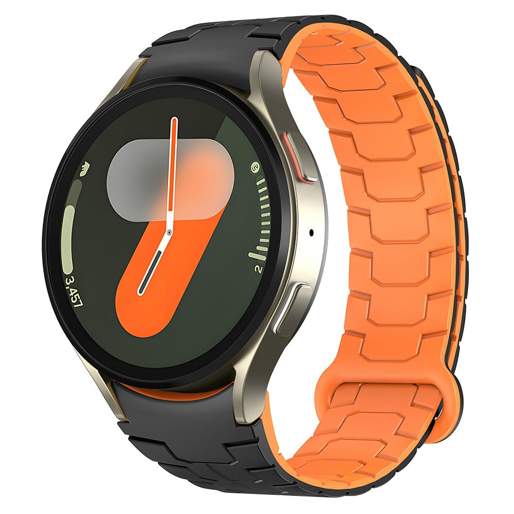 Watch Band for Samsung Galaxy Watch FE 40mm/Watch7 44mm 40mm Magnetic Dragon Scale Texture Silicone Strap Starlight+Orange
Watch Band for Samsung Galaxy Watch FE 40mm/Watch7 44mm 40mm Magnetic Dragon Scale Texture Silicone Strap Starlight+Orange