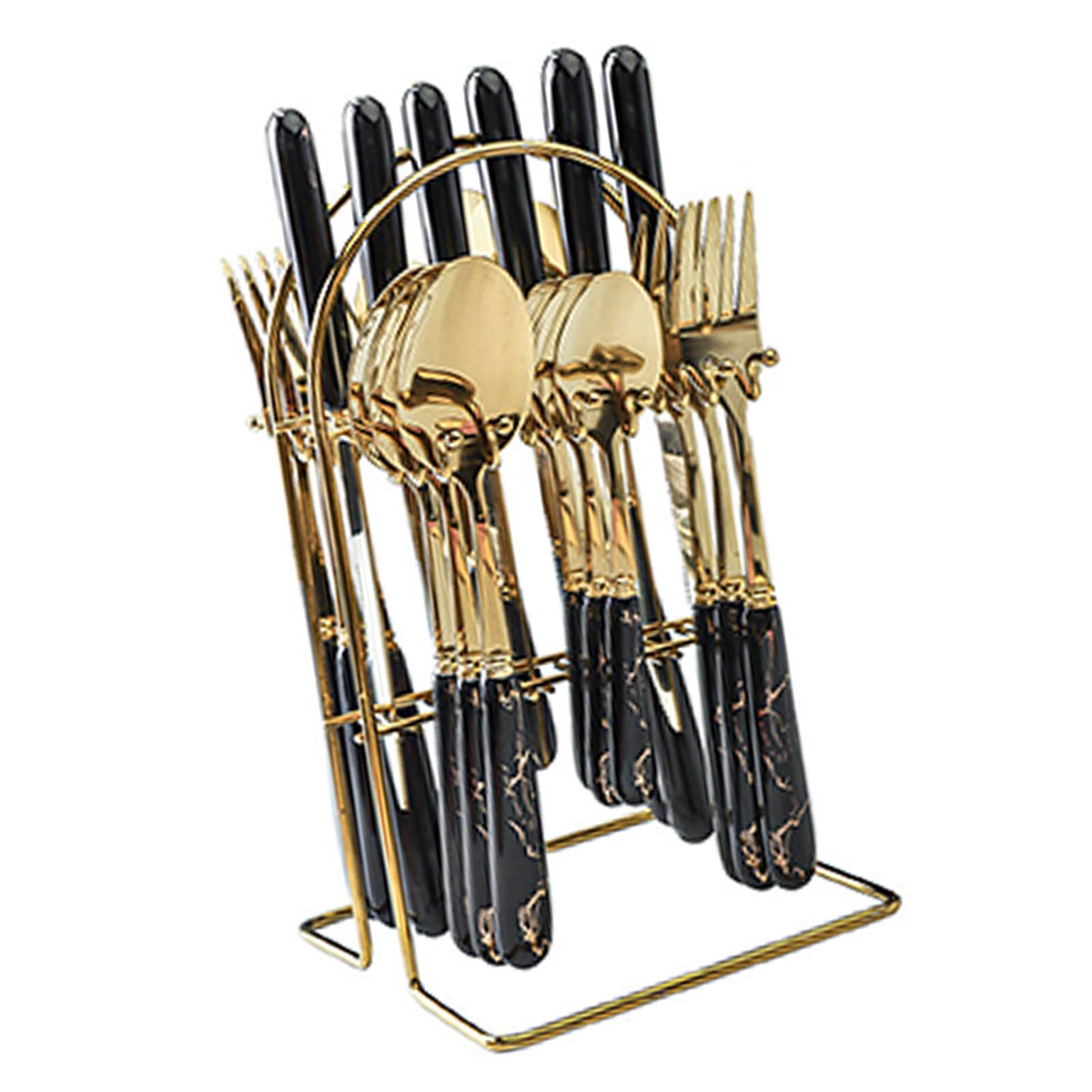 Stainless Steel Fork Spoon Set Mirror Polished Thickened Kitchen Tableware Kit for Home Restaurants Gatherings Gold
Stainless Steel Fork Spoon Set Mirror Polished Thickened Kitchen Tableware Kit for Home Restaurants Gatherings Gold