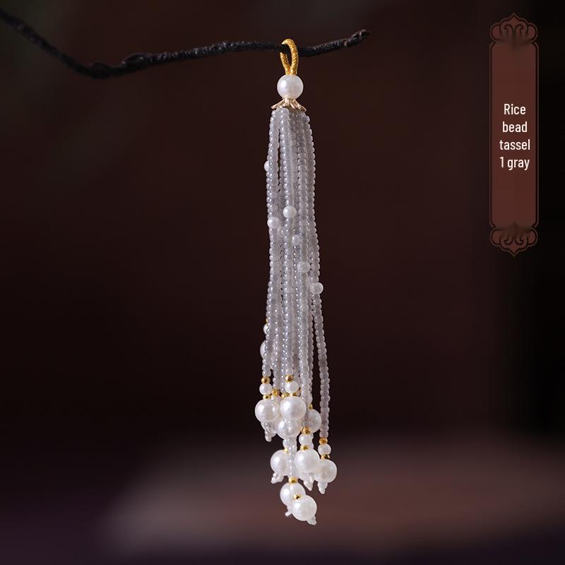 Handwoven Pearl and Crystal Tassel Bead Fringe DIY Ancient Style Bracelet Accessories
Handwoven Pearl and Crystal Tassel Bead Fringe DIY Ancient Style Bracelet Accessories