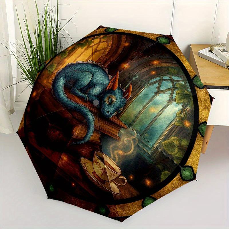 Cozy Dragon Tea Time Sticker Umbrella, Cute Umbrella with Cute Design, Portable 3-Fold Compact Umbrella for Men & Women, Valentine s Day Mother s Day
Cozy Dragon Tea Time Sticker Umbrella, Cute Umbrella with Cute Design, Portable 3-Fold Compact Umbrella for Men & Women, Valentine s Day Mother s Day