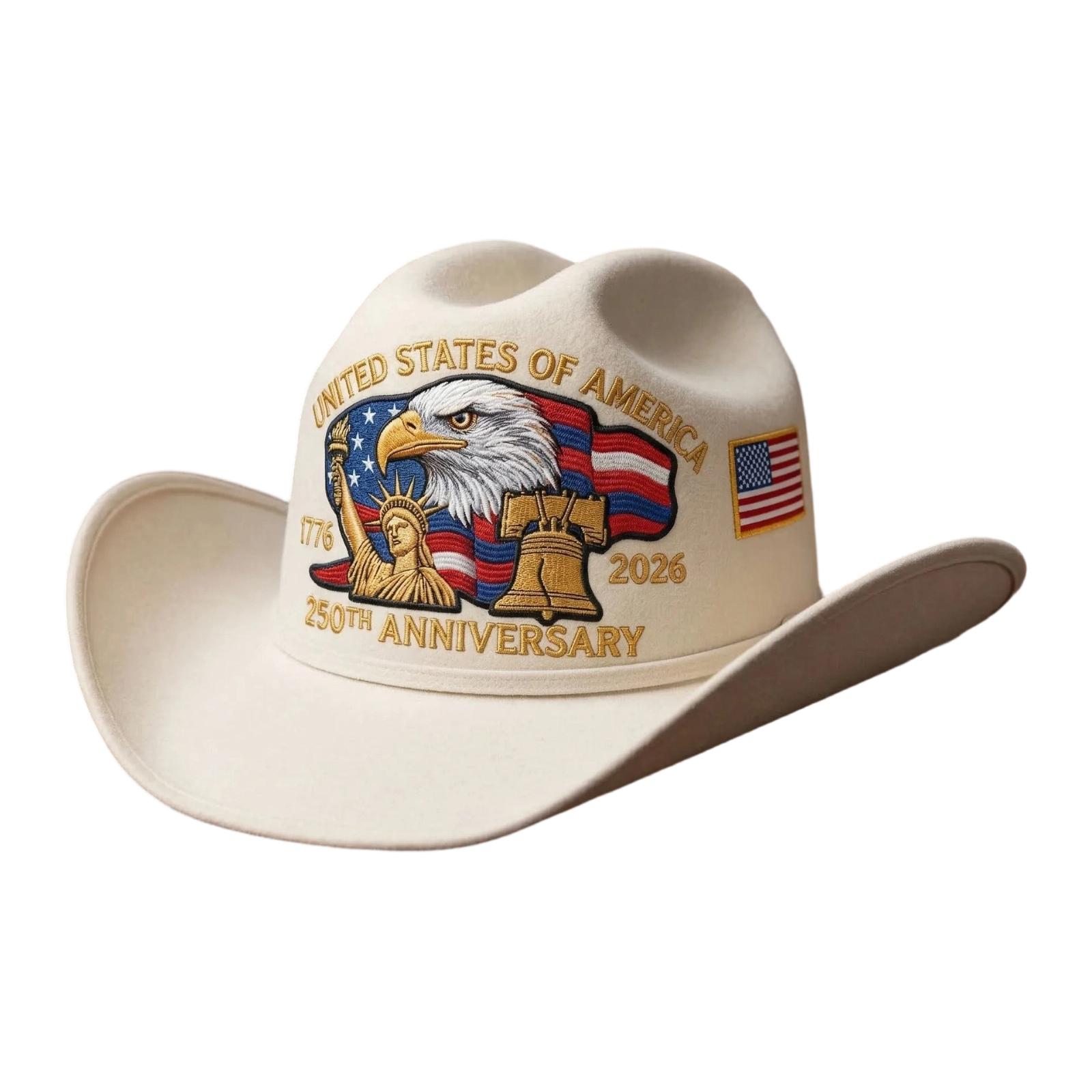 Cowboy Hat- Sun Hat With Flag And Print One Size білий
Cowboy Hat- Sun Hat With Flag And Print One Size білий