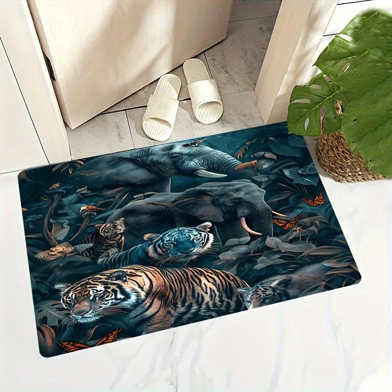 Wildlife Jungle Door Mat - Stunning design featuring elephants, tigers, and butterflies, suitable for animal enthusiasts 40x60cm
Wildlife Jungle Door Mat - Stunning design featuring elephants, tigers, and butterflies, suitable for animal enthusiasts 40x60cm