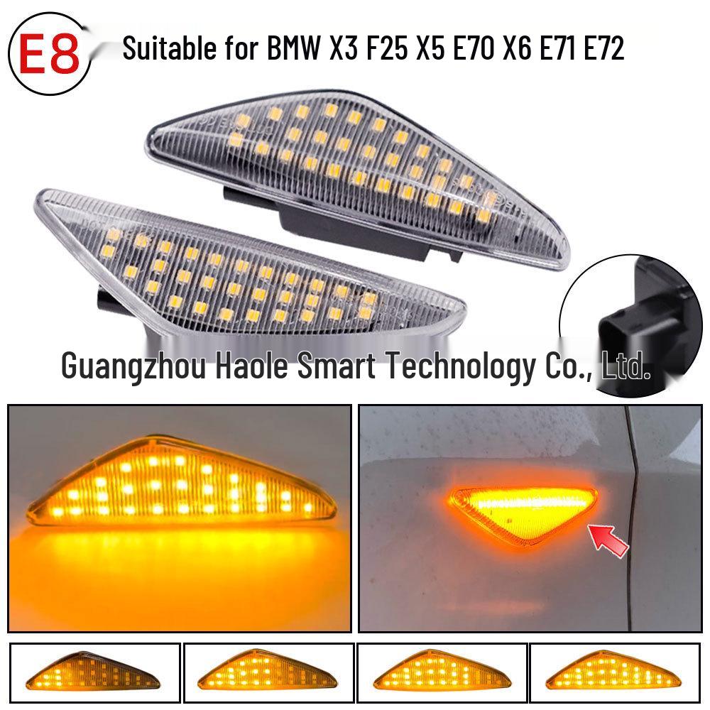 Compatible Fender Side Light for BMW X3 F25, X5 E70, X6 E71/E72
Compatible Fender Side Light for BMW X3 F25, X5 E70, X6 E71/E72