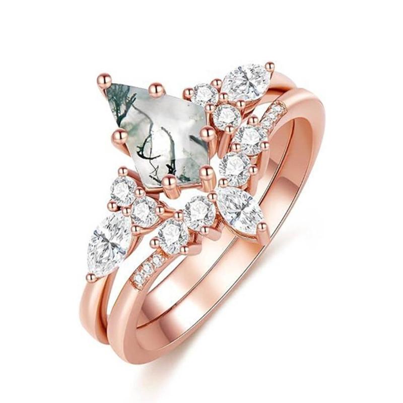 Fashion forward Double Rings Set showcasing Natural Moss and Green Water Grass
Fashion forward Double Rings Set showcasing Natural Moss and Green Water Grass