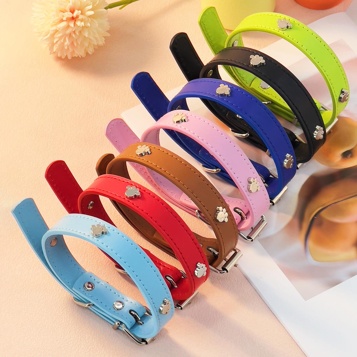 Pet Collar Scarf Dog Footprints Metal Decorative Collar Cat Collar Leather Neck Ring Small and Medium Size Dog Accessories XL【2.5*52cm】
Pet Collar Scarf Dog Footprints Metal Decorative Collar Cat Collar Leather Neck Ring Small and Medium Size Dog Accessories XL【2.5*52cm】