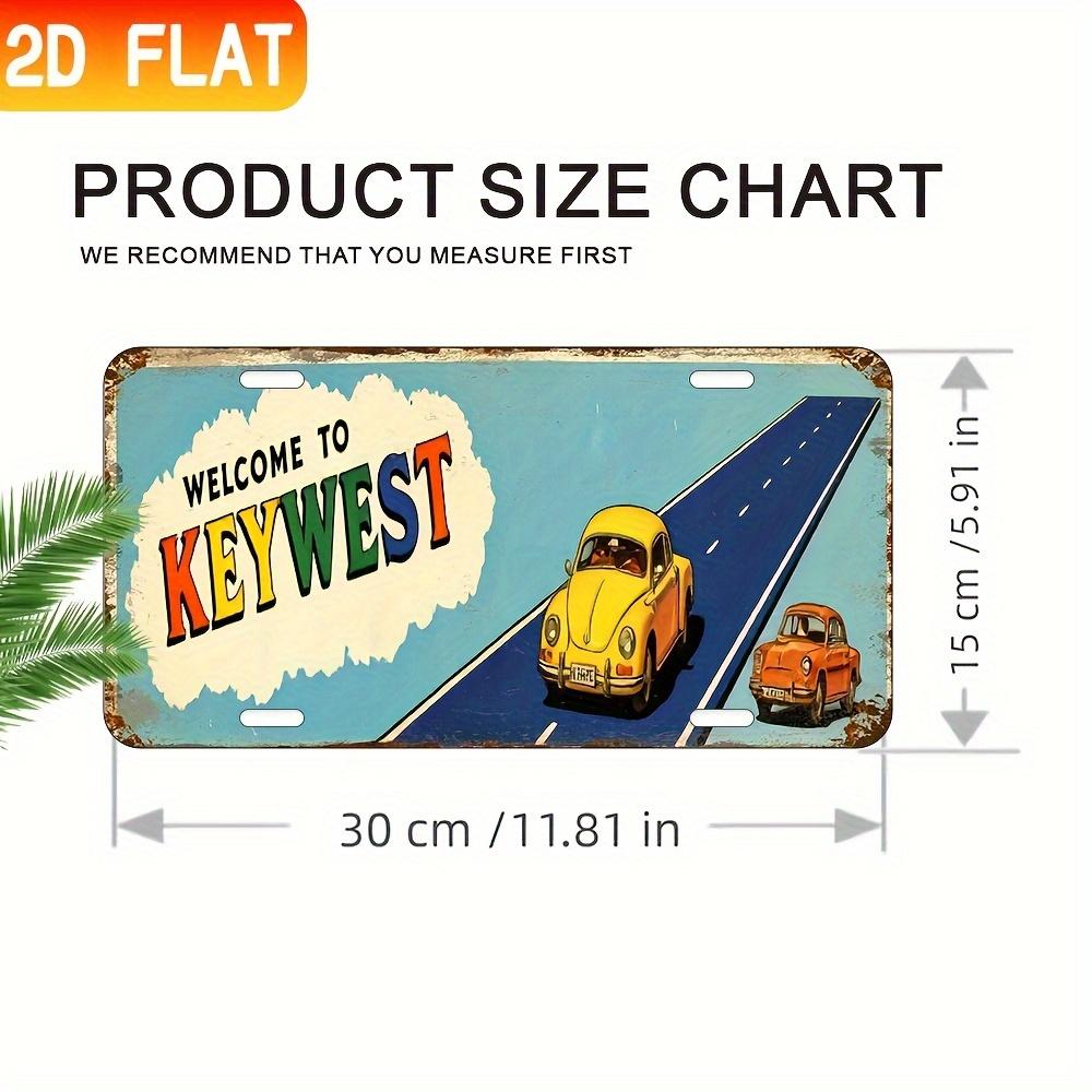 2D Flat - Vintage Key West Metal Sign - 6x12 Inch Aluminum Wall Art with Retro Car Design, Perfect for Home, Bar, Garage Decor 15x30cm(5.9x7.8inch)
2D Flat - Vintage Key West Metal Sign - 6x12 Inch Aluminum Wall Art with Retro Car Design, Perfect for Home, Bar, Garage Decor 15x30cm(5.9x7.8inch)