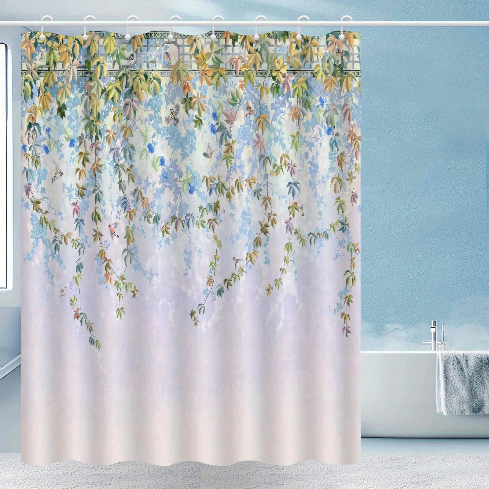 Hand-Painted Plant Bath Curtain, Water-Resistant, Fog-Proof, Polyester, Machine Washable, Hooks Included W60H190(CM)-1 Pcs
Hand-Painted Plant Bath Curtain, Water-Resistant, Fog-Proof, Polyester, Machine Washable, Hooks Included W60H190(CM)-1 Pcs