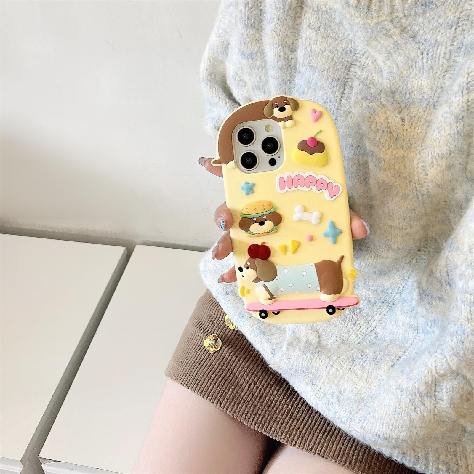For iPhone 16 Pro Max Silicone Case Cute Skateboarding Dachshund Design Shockproof Phone Back Cover As Shown A
For iPhone 16 Pro Max Silicone Case Cute Skateboarding Dachshund Design Shockproof Phone Back Cover As Shown A