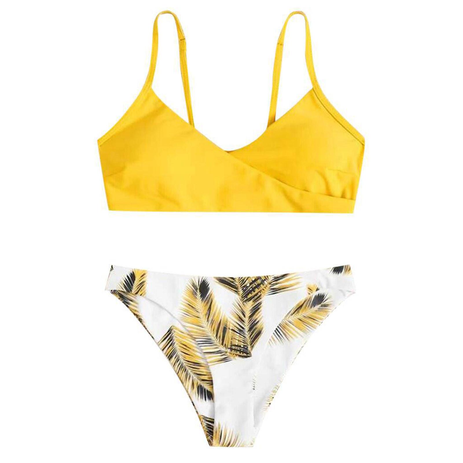 Women Sexy Pinted Bikini Swimwear Two-Piece Swimsuit Swimming Beachwear M жовтий
Women Sexy Pinted Bikini Swimwear Two-Piece Swimsuit Swimming Beachwear M жовтий
