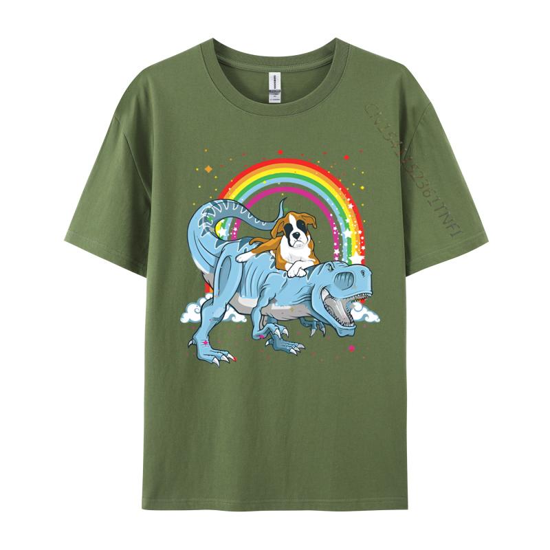 Boxer Riding Dinosaur T Rex Dog Lover Tshirt Funny Men T Shirts Cotton Tees Fitness Funny T Shirts Men 4XL
Boxer Riding Dinosaur T Rex Dog Lover Tshirt Funny Men T Shirts Cotton Tees Fitness Funny T Shirts Men 4XL